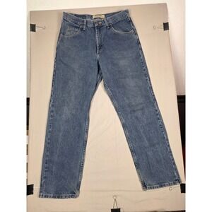 Wrangler Authentics Mens Blue Denim Jeans Size 32x32 Straight Leg Classic Fit
